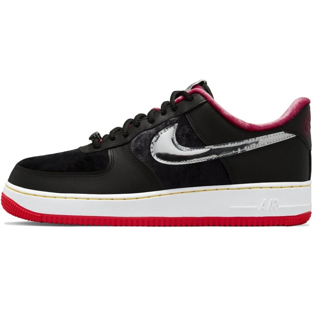 Size 8 - Nike Men`s Air Force 1 Low Premium `h-town` Shoes DZ5427-001 - Black