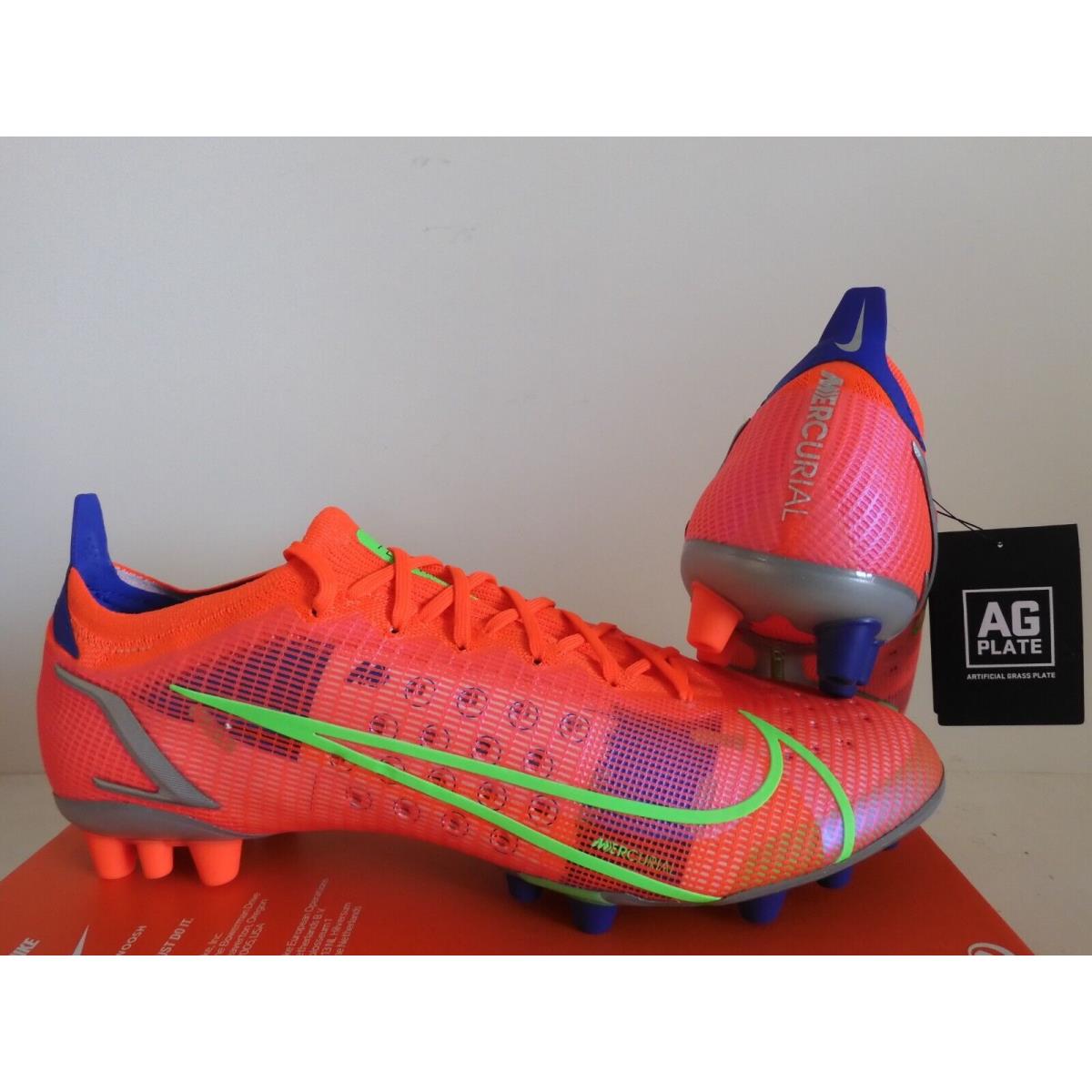 NIKE MERCURIAL VAPOR 14 ELITE AG BRIGHT CRIMSON-MET SILVER SZ 13  [CZ8717-601]