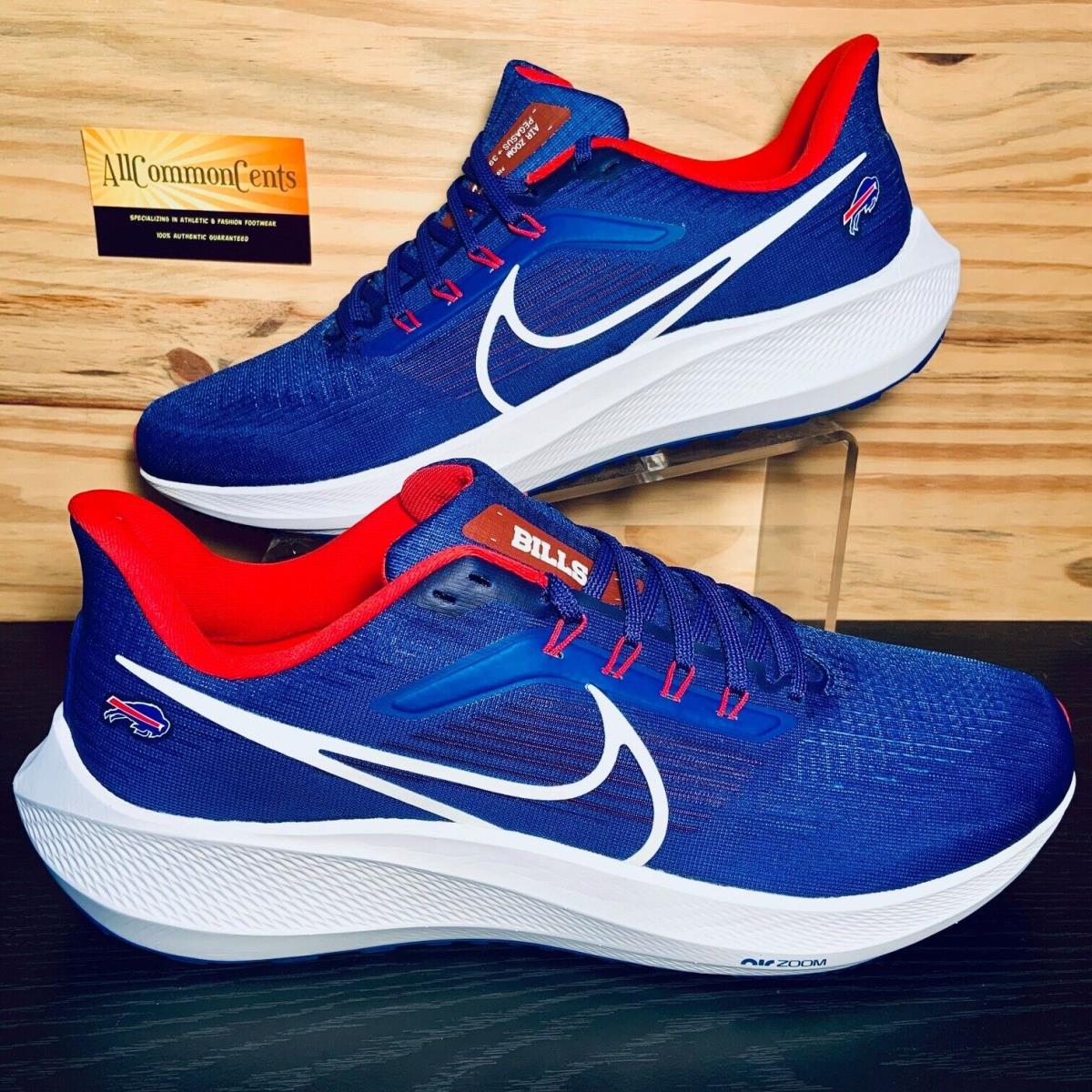 Nike Air Zoom Pegasus 39 Buffalo Bills Sneakers DR2035 400 Mens Size 11.5