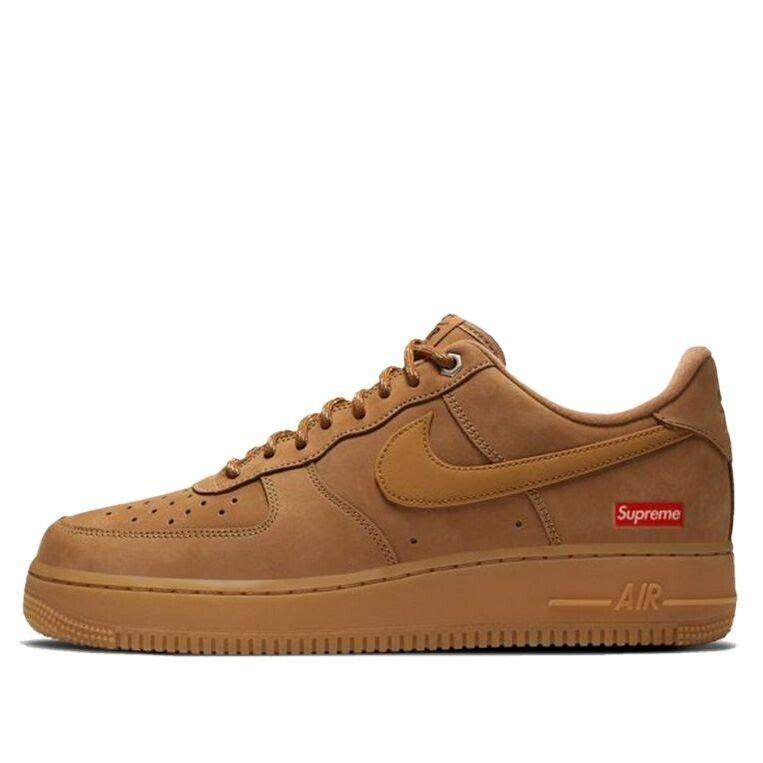 Nike Air Force 1 Low SP x Supreme Wheat Size 11 Box DS AF1 Shoes