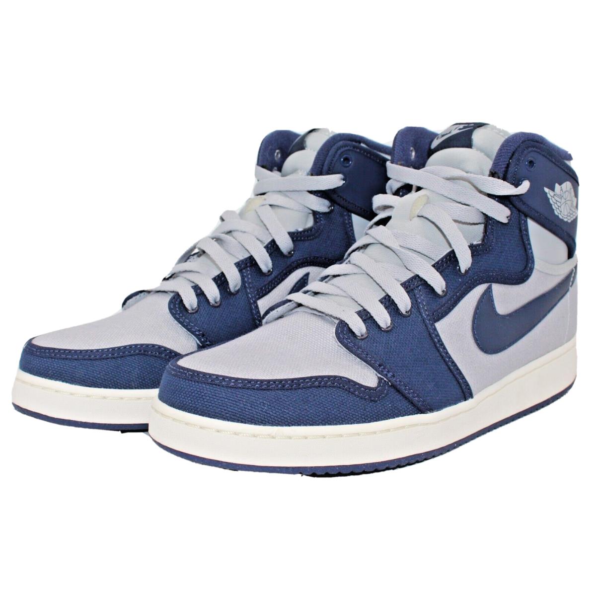 Size 10 Nike Air Jordan 1 Ajko KO High OG Georgetown Navy Grey 638471-006 Men`s