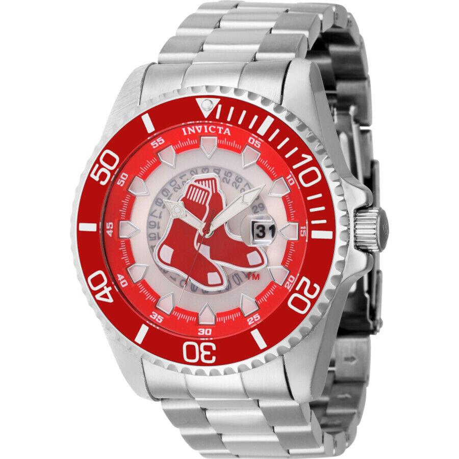 Invicta Mlb Boston Red Sox Quartz Men`s Watch 43457