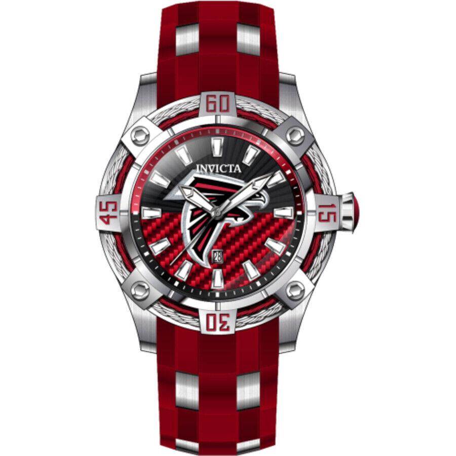 Invicta Nfl Atlanta Falcons Quartz Red Dial Men`s Watch 43326