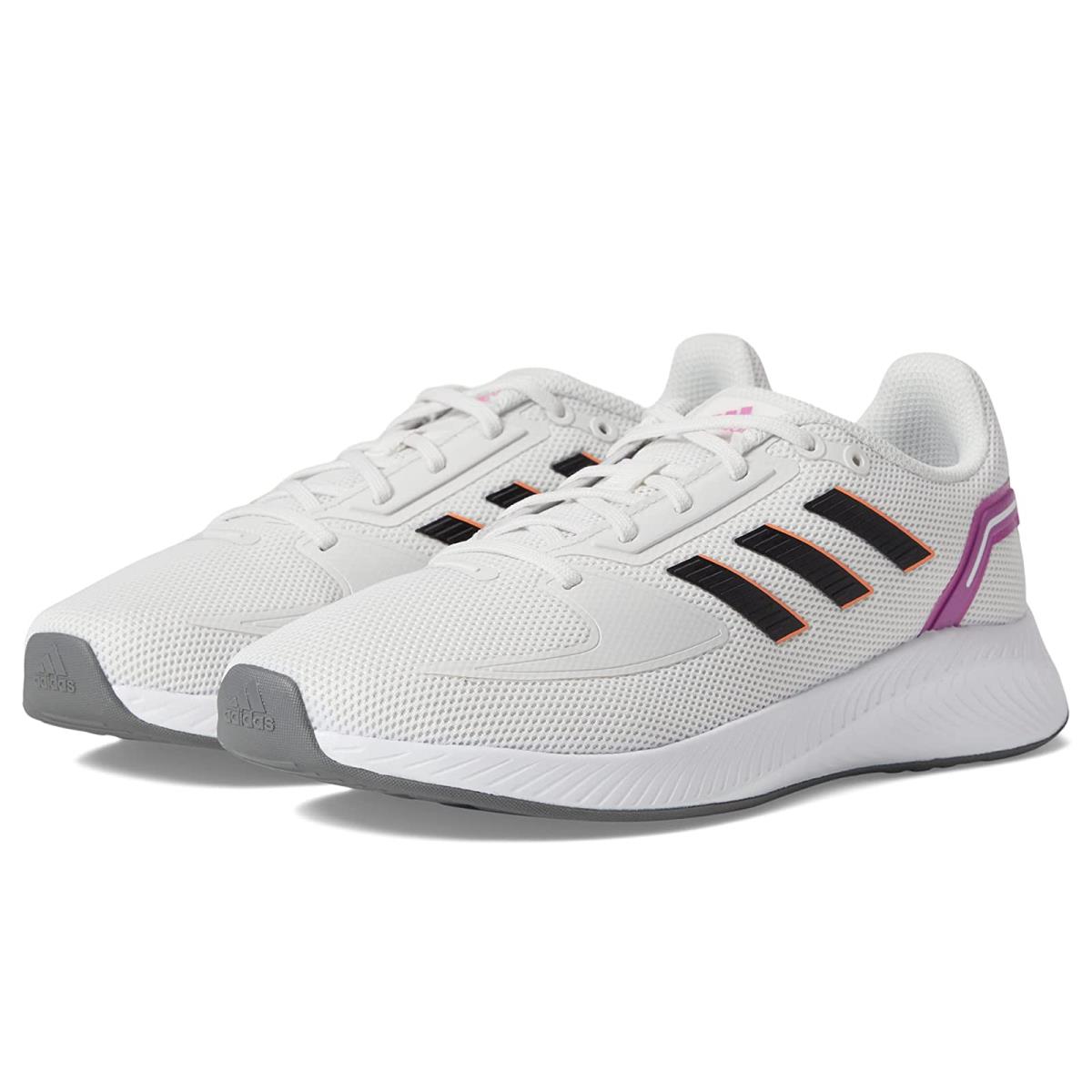 Woman`s Sneakers Athletic Shoes Adidas Running Runfalcon 2.0 Crystal White/Black/Grey
