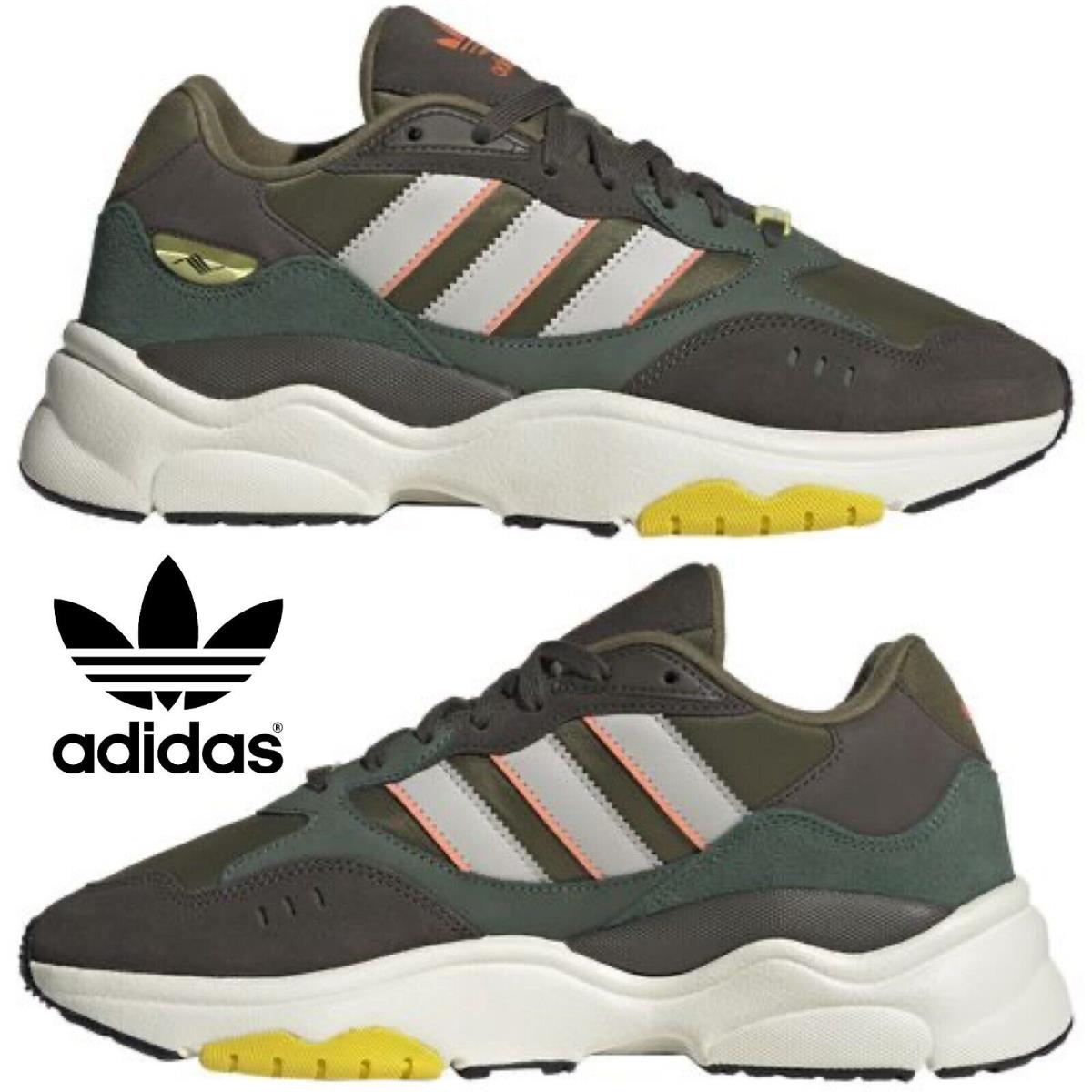 Adidas Retropy F90 Men`s Sneakers Running Shoes Gym Casual Sport Green Olive