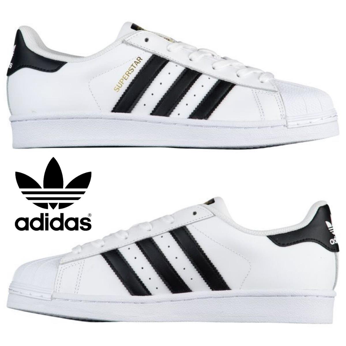 Adidas Originals Superstar Women s Sneakers Casual Shoes Sport Gym White Black