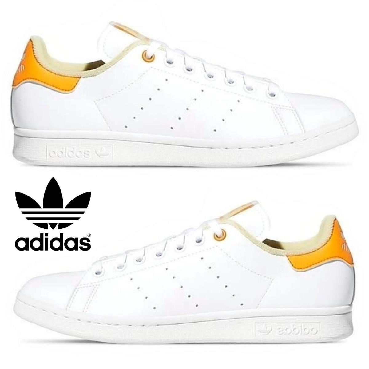 Adidas Originals Stan Smith Women s Sneakers Casual Shoes Sport Gym White Yellow