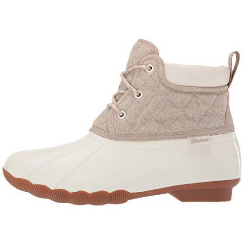 Skechers Women`s Pond-lil Puddles-mid Quilted Lace - Choose Sz/col Natural/Tan