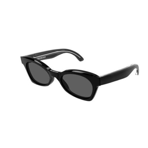 Balenciaga BB0230S 001 Black/grey Cat-eye Women`s Sunglasses