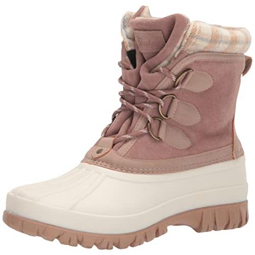 Skechers Women`s Waterproof Cold Weather Boot Snow - Choose Sz/col Natural/Pink