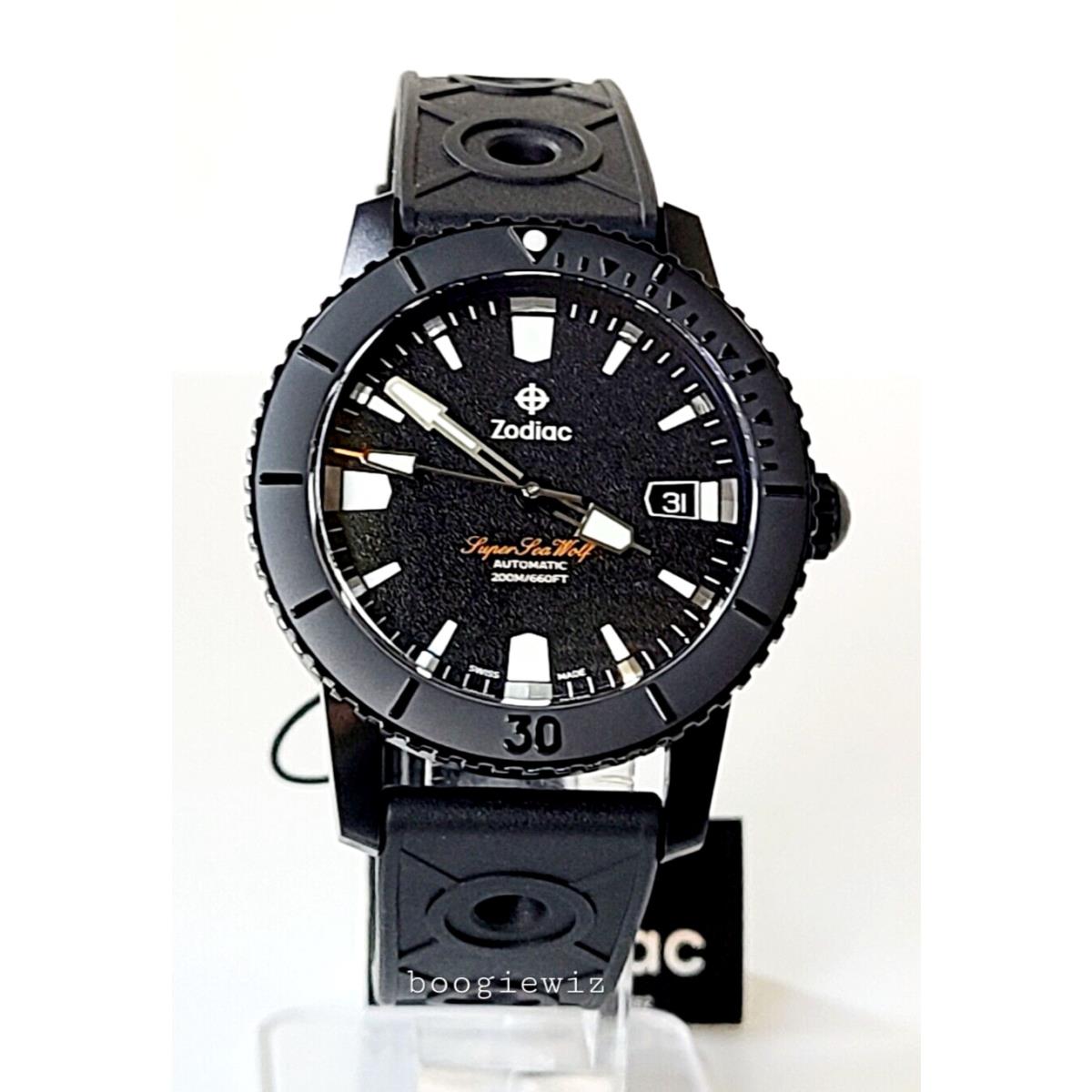 Zodiac Swiss Men`s Super Sea Wolf Compression Automatic Watch ZO9289