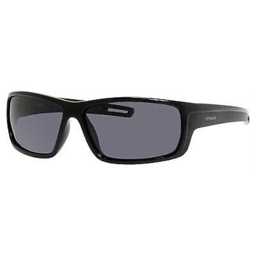 Polaroid Men`s Black Oval Sunglasses P0423036Q0057