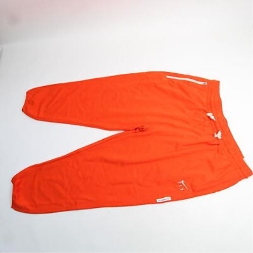 Nike Dri-fit Sweatpant Women`s 2XL Xxl Orange White Drawstring