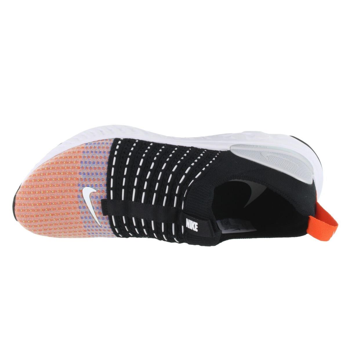 Nike shoes Phantom Run Flyknit - Black, White, Team Orange, Electric Green 2
