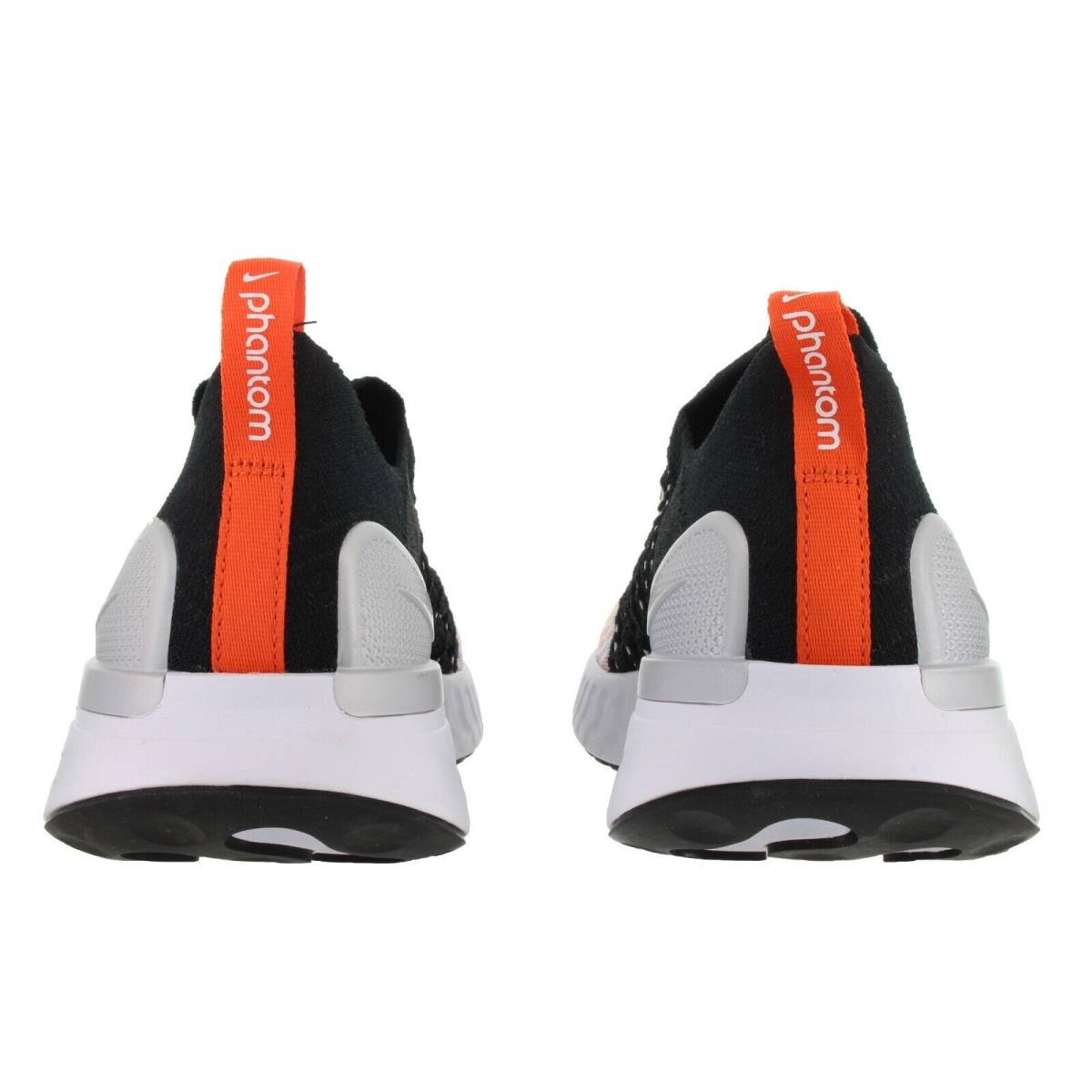 Nike shoes Phantom Run Flyknit - Black, White, Team Orange, Electric Green 3
