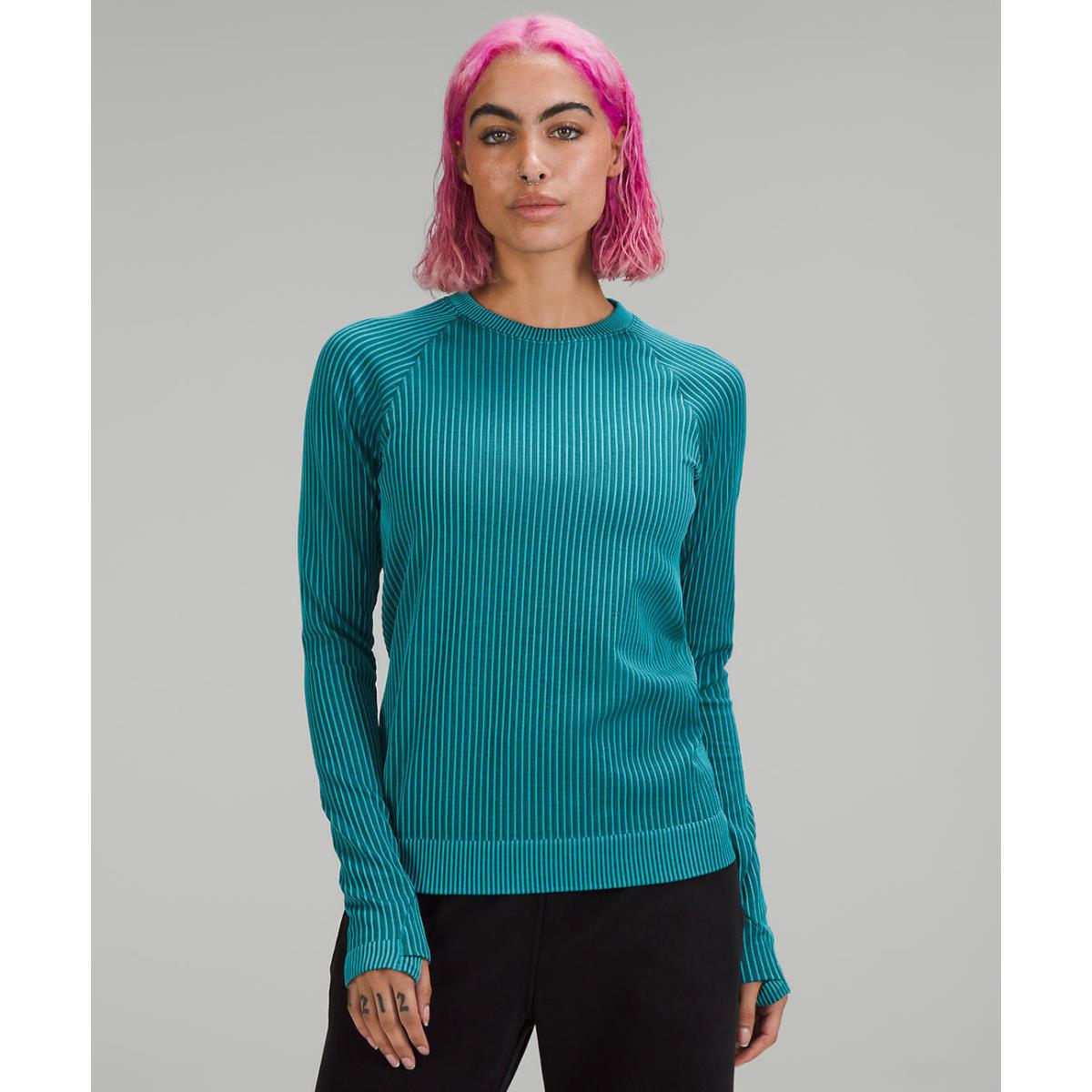 Lululemon Rest Less Pullover Jasper/oceanic - Retail