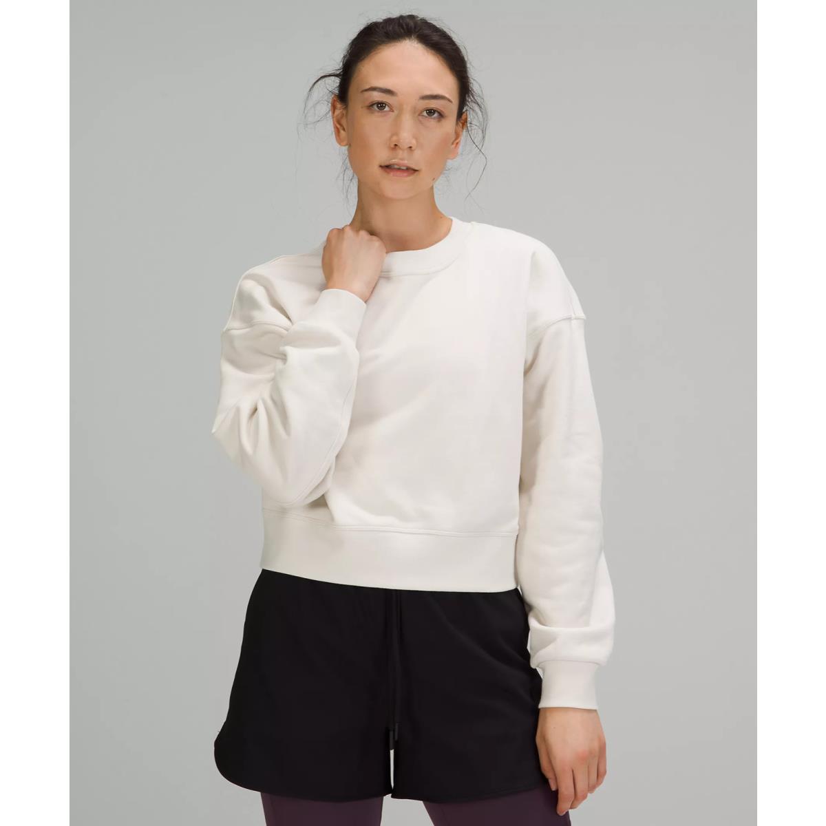 Lululemon Softstreme Perfectly Oversized Cropped Crew Retail 4