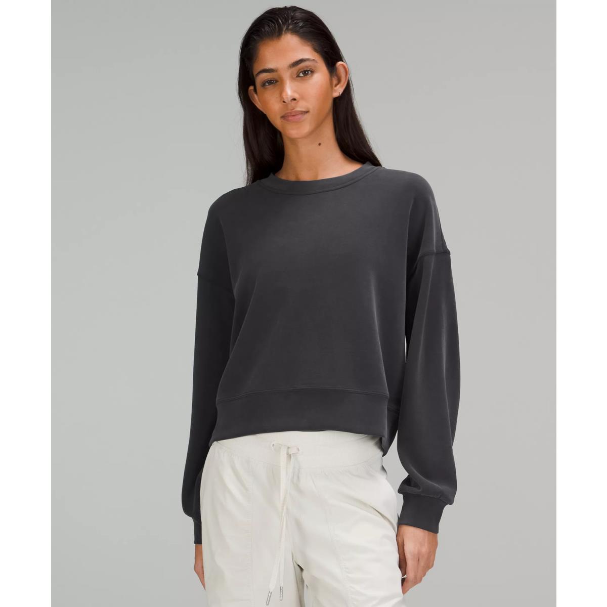 Lululemon Softstreme Perfectly Oversized Cropped Crew Retail 8