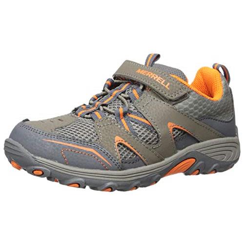 Merrell Unisex-child Trail Chaser Hiking Sneaker - Choose Sz/col Gunsmoke/Orange