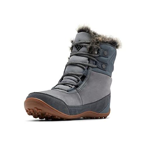 Columbia Women`s Minx Shorty Leather Snow Boot - Choose Sz/col Titanium Grey Steel/Black