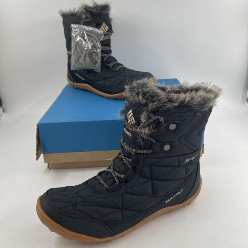 Columbia Women`s Minx Shorty Iii Boot Black Waterproof Insulated - Size 9.5