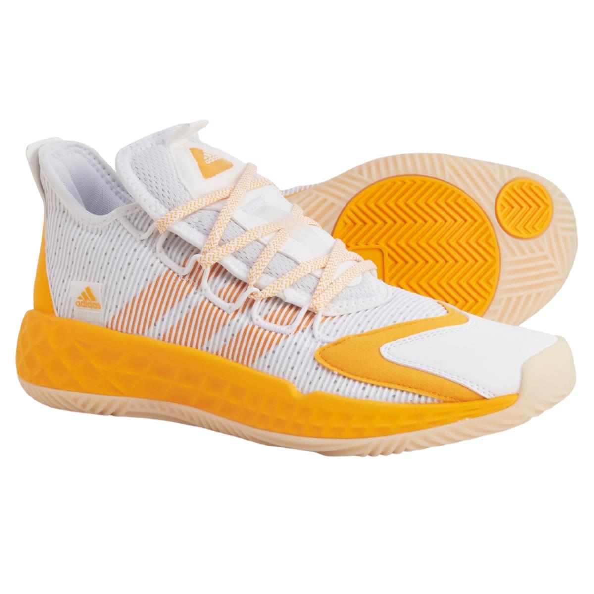 Adidas Pro Boost Low Basketball Shoes Color White Yellow Men`s Size US 17