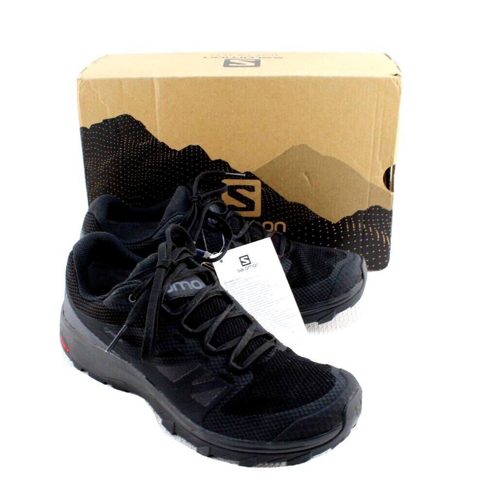 Salomon Outline Gtx Size 9 Black Phantom/magnet Men`s Hiking Shoes