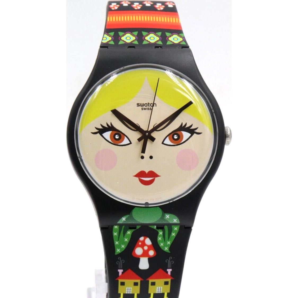 Swiss Swatch Originals Russian Beauty Multicolor Silicone Watch SUOB137