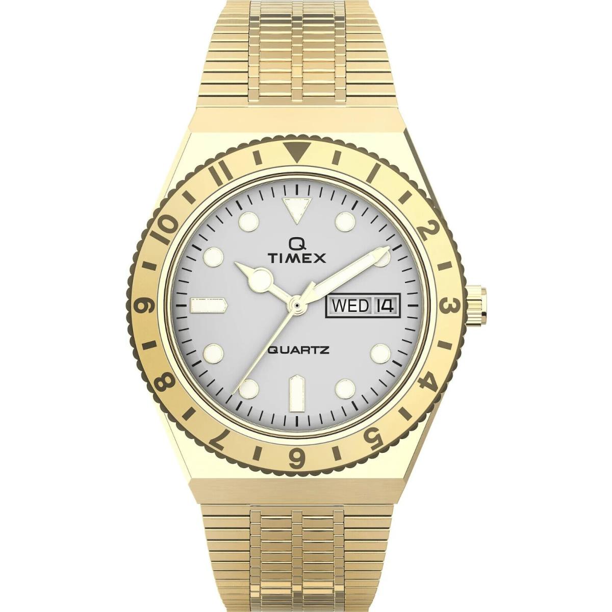 Timex Stainless Steel Gold Color Round Analog Women`s Wrist Watch TW2U95800