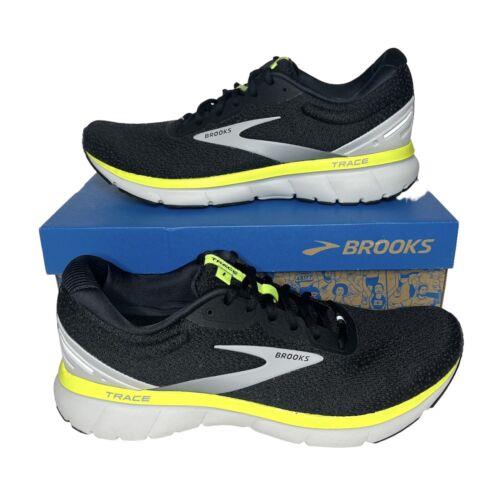 110364 081 Brooks Mens Trace Neutral Black/nightlife Running Shoes - Black