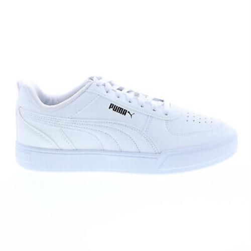 Puma Caven Tape 38638101 Mens White Synthetic Lifestyle Sneakers Shoes