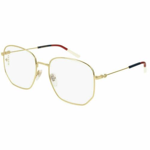 Gucci GG 0396O 002 Gold Red Green Women`s Eyeglasses