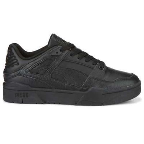 Puma 38754401 Slipstream Leather Lace Up Mens Sneakers Shoes Casual - Black