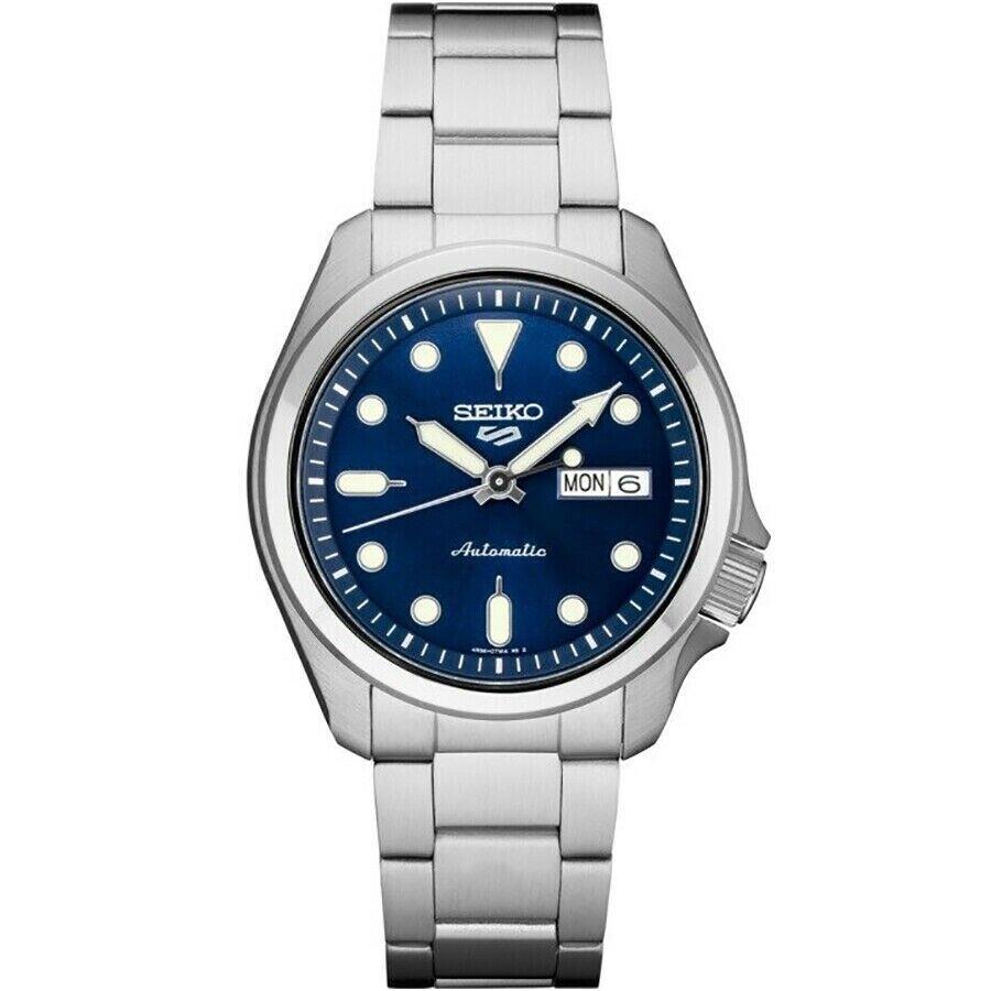 Seiko 5 Sports Blue Men`s Watch SRPE53 Made IN Japan