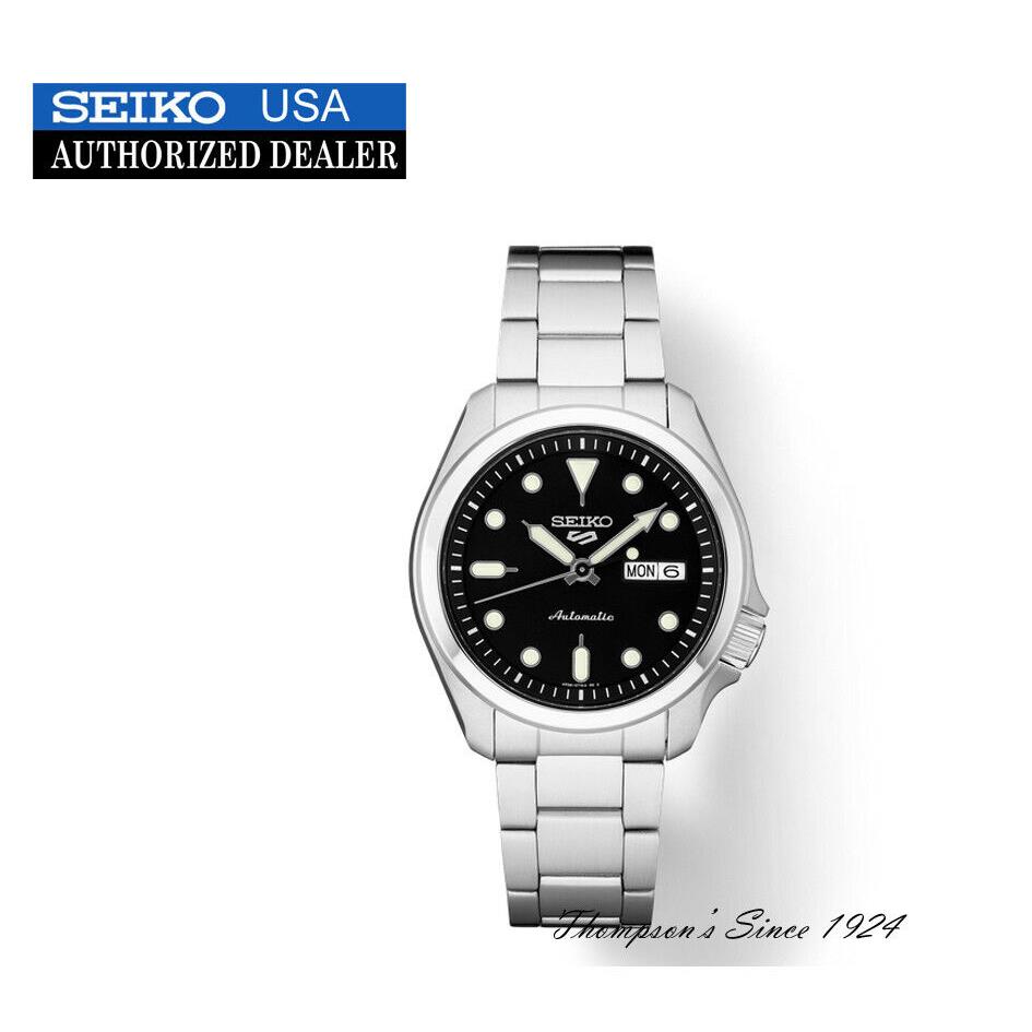 Seiko Mens 5 Sports SRPE55 Black Dial Automatic Watch