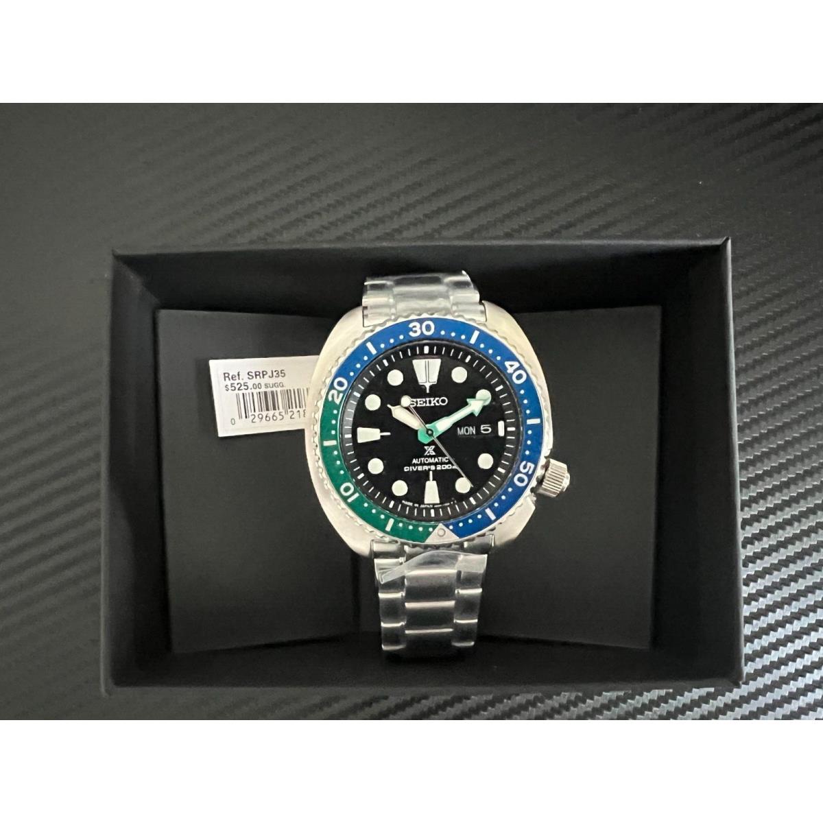 Seiko SRPJ35 Prospex SP Diver`s Watch Black/blue/green SRPJ35-NEW