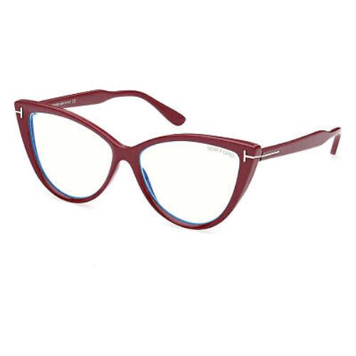 Tom Ford FT5843-B-074-56 Pink Other Blue Block Lens Eyeglasses