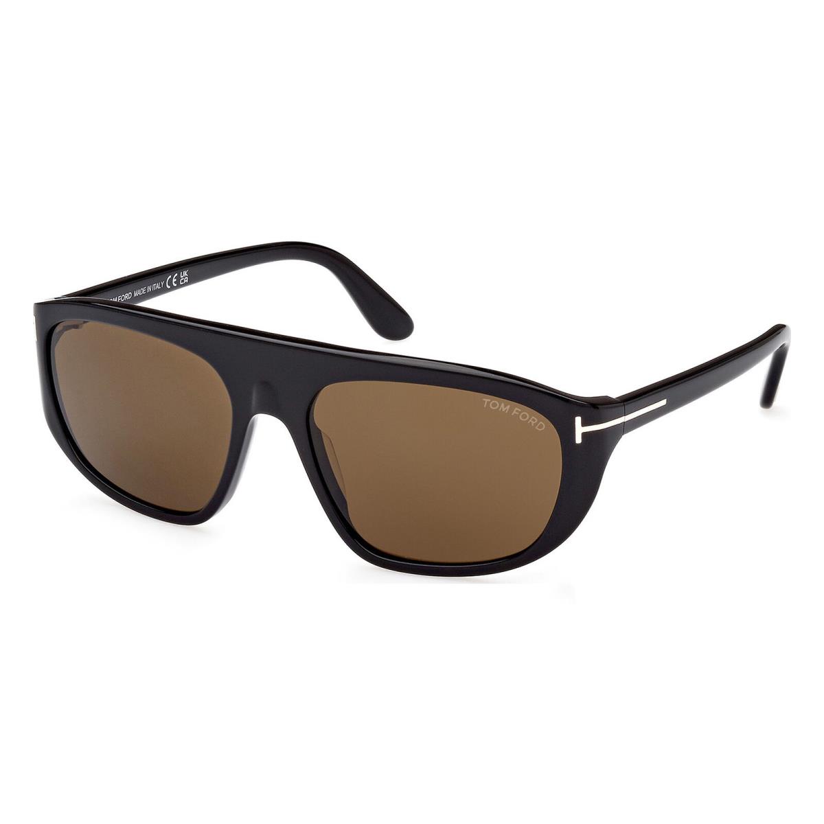 Tom Ford FT1002-01J-58 Shiny Black Sunglasses