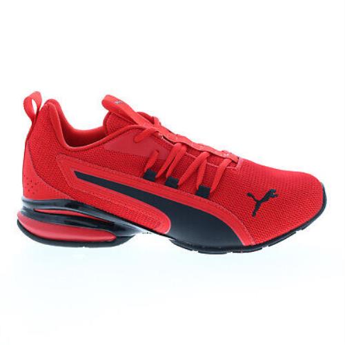 Puma Axelion Nxt 19565609 Mens Red Canvas Lace Up Athletic Running Shoes 8