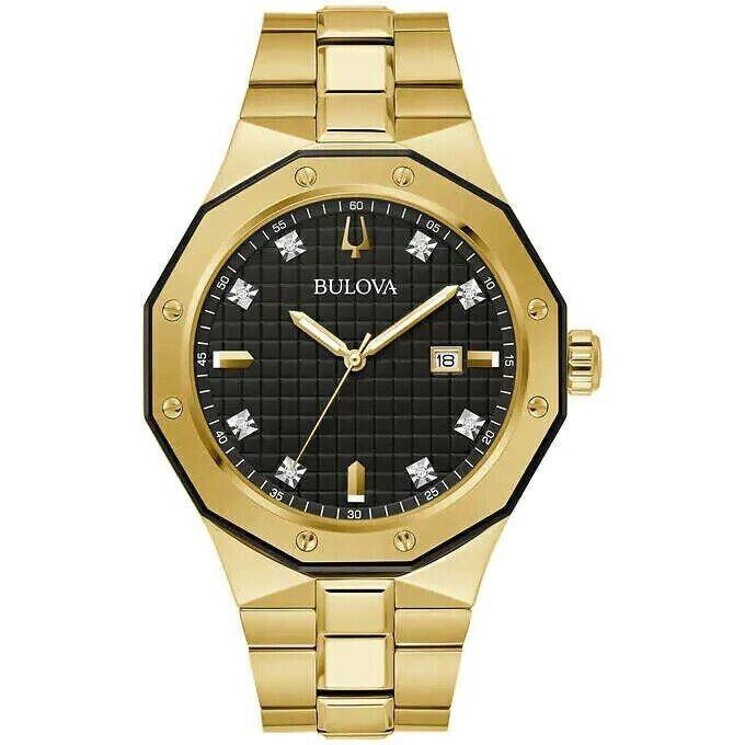 Bulova Men s Gold Tone Stainless Steel Classic Quartz Watch 98D182