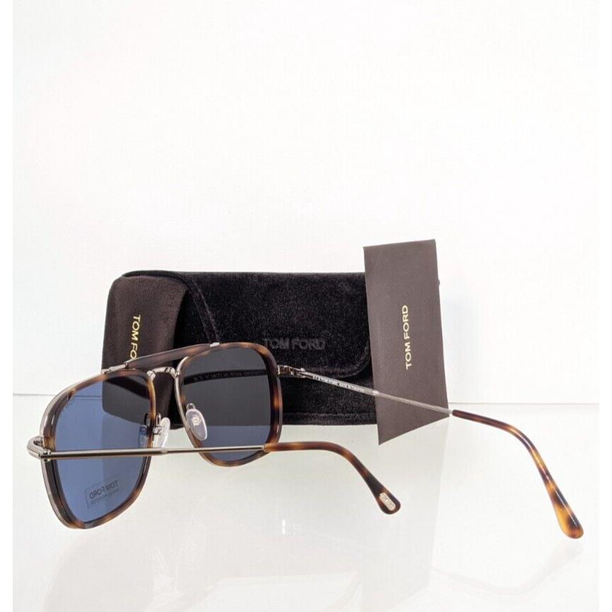 Tom Ford Sunglasses FT TF 0665 TF655 25E Huck 58mm | 071238131774 - Tom Ford  sunglasses - Brown Frame, Blue Lens | Fash Direct