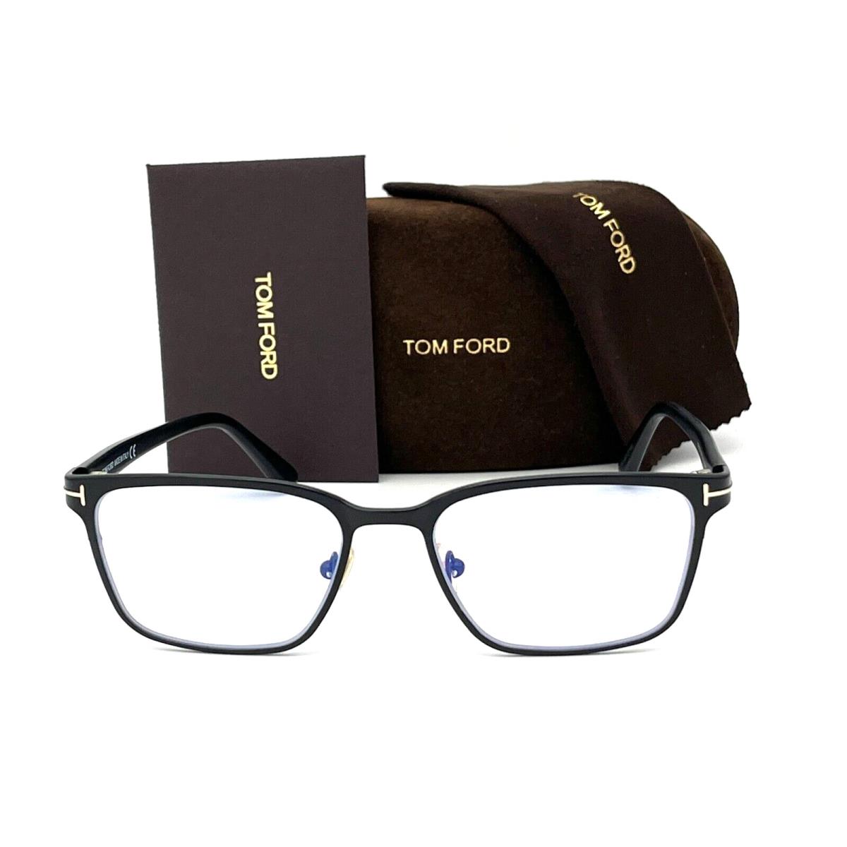 Tom Ford FT5733 002 Black / Blue Block 53mm Eyeglasses TF0733