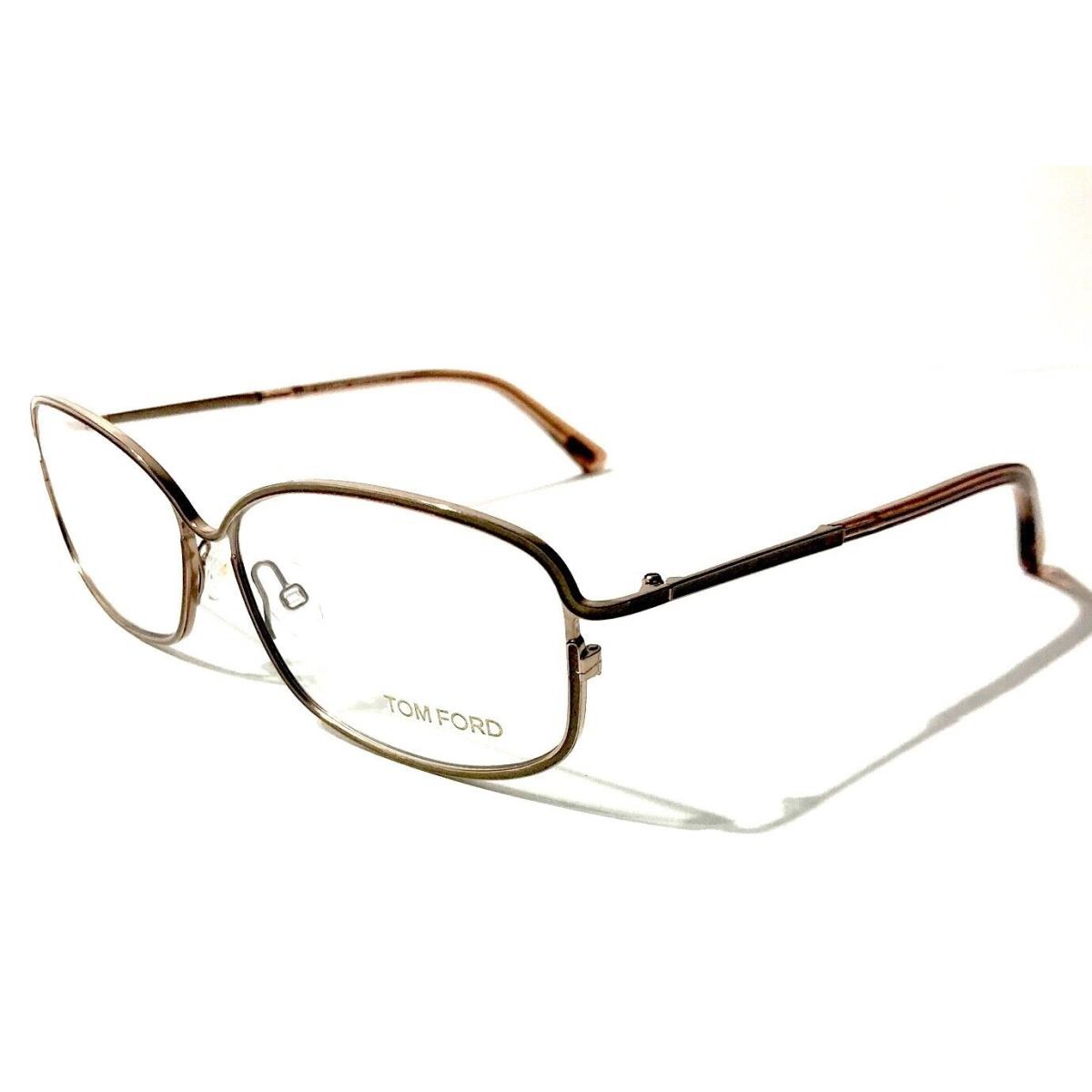 Tom Ford TF 5191 034 Gold Brown Eyeglasses FT 56-13-135 MM Italy