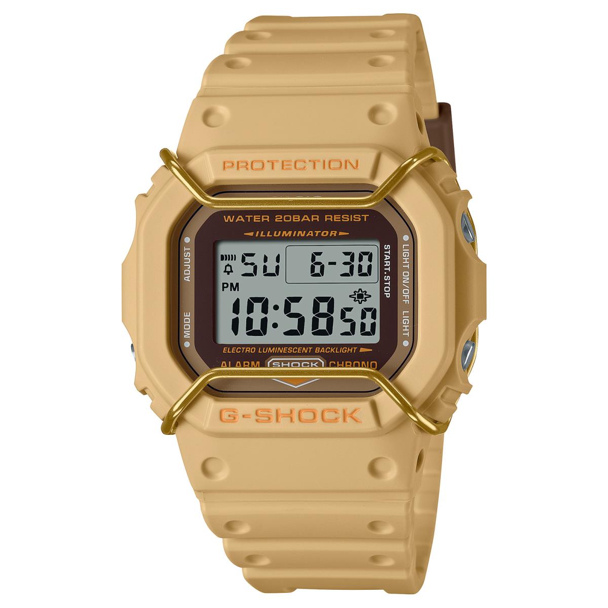 Casio G-shock Mustard Gold Digital Resin Strap Watch DW5600PT-5