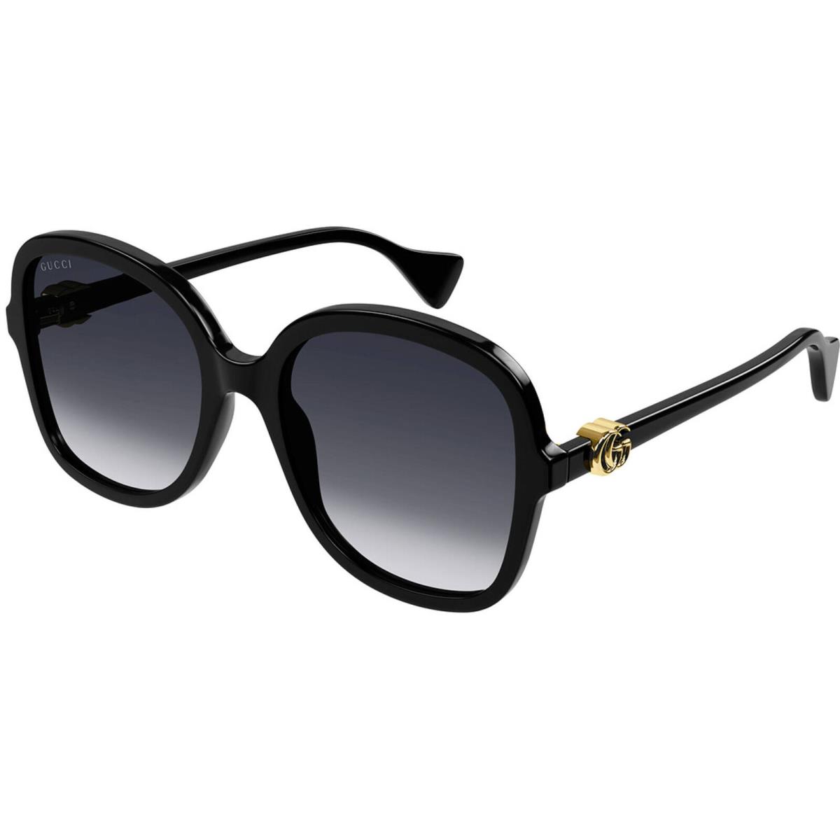 Gucci Women`s Sunglasses Black Acetate Frame Grey Gradient Lens GG1178S 002 - Frame: Black, Lens: Grey Gradient