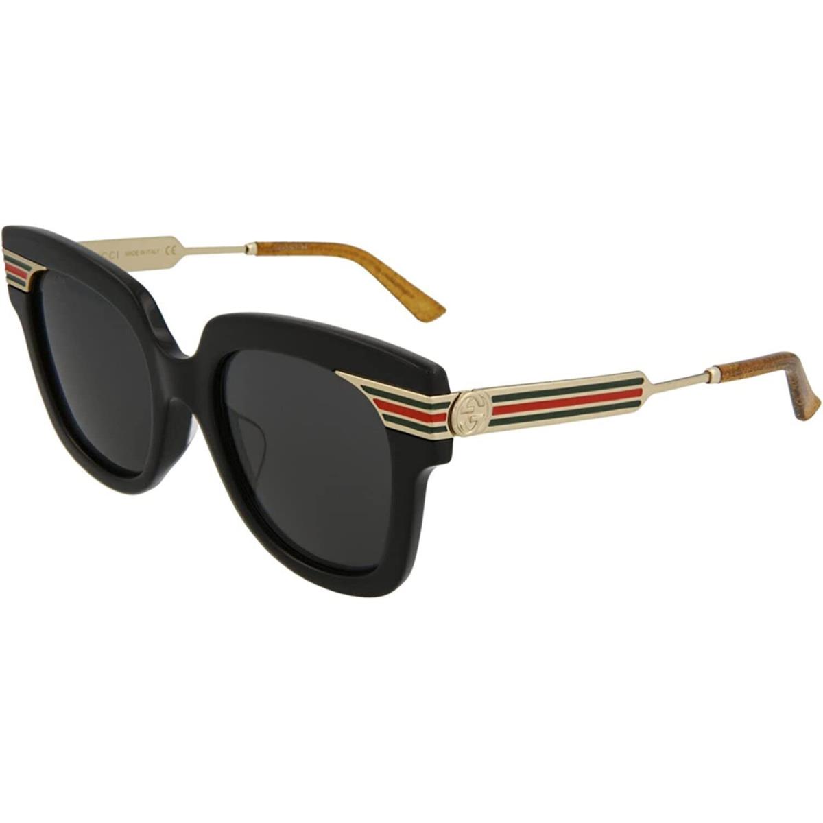 Gucci Sunglasses GG0281SA 001 51mm Black Gold / Grey Lens