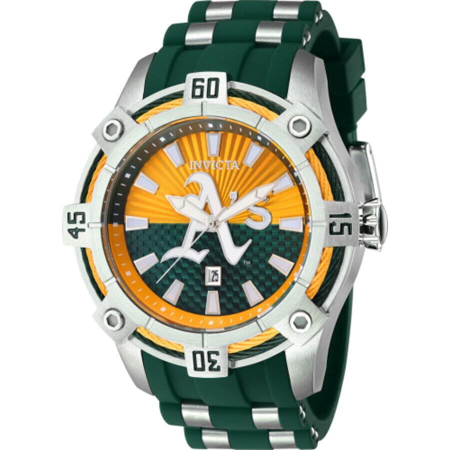 Invicta Mlb Oakland Athletics Quartz Men`s Watch 43278