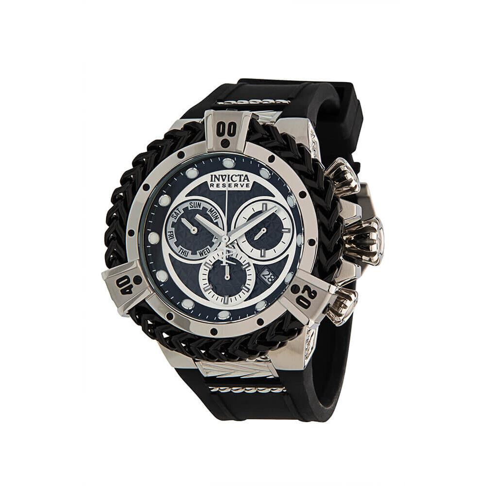 Invicta Men`s 33150 Reserve Quartz Chronograph Black Steel Dial Watch