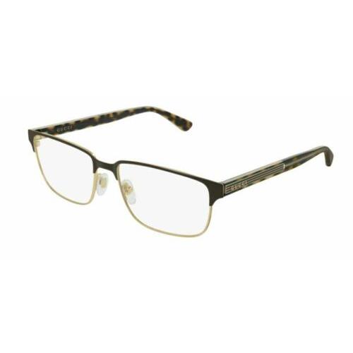 Gucci GG 0383 O 005 Gold/havana Eyeglasses