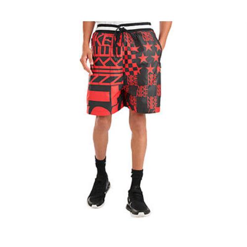 Nike Sportswear Allover Print Mens Active Shorts Size L Color: Black/red